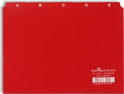 Produktbild von Durable 3650/03 - Rot - 210 mm - 148 mm - 25 Stück(e)