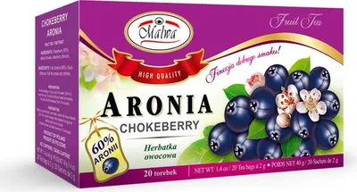 Obrázok produktu pre Herbata owocowa Aronia Malwa 20 torebek