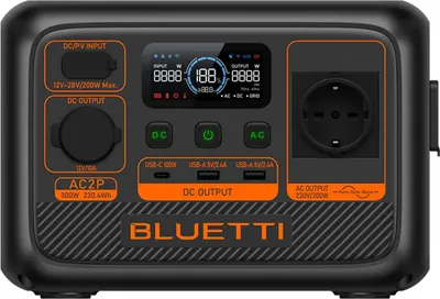 Produktbild von Bluetti AC2P Portable Powerstation černá, rychlé 270W turbo nabíjení, 600 W