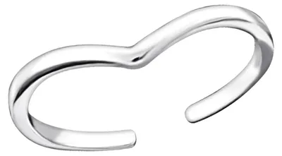 Produktbild von Zehenring Zehring schmal fein geschwungen 925 Silber