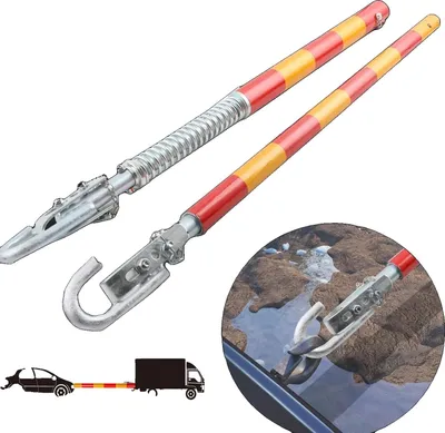 Zdjęcie produktu dla Sprzęg przyczepy samochodowej, uciąg 3 tony, długość 175 cm, stalowa konstrukcja, zintegrowana amortyzacja, kompatybilny z różnymi SUV-ami