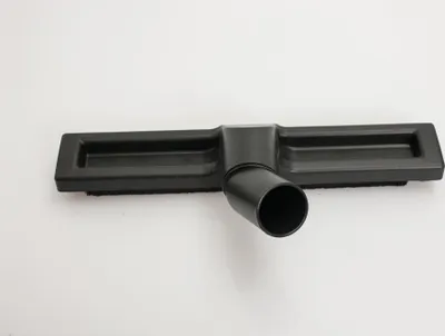 A black vacuum cleaner floor nozzle is shown on a white background.