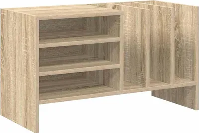 Produktbild von vidaXL Schallplattenschrank mit Regal Sonoma-Eiche 78,5 x 35 x 45 cm
