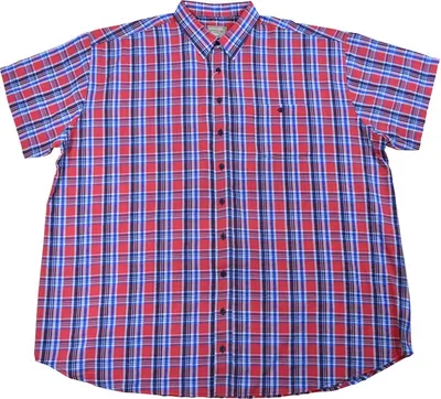 Produktbild von Übergrößen Kurzarm Hemd KAMRO Rot/Blau/Schwarz/Weiß kariert 6XL