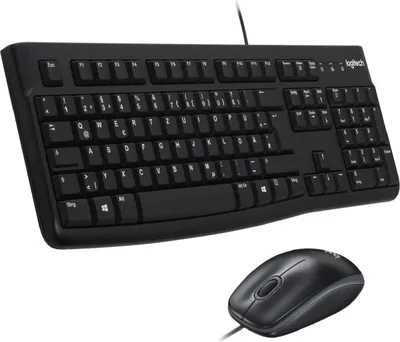 Zdjęcie produktu dla Przewodowa klawiatura i mysz USB do komputerów stacjonarnych Logitech MK 120