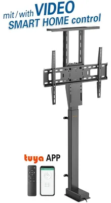 Produktbild von myWall HP 63-2, 94 cm (37"), 2,03 m (80"), 200 x 200 mm, 600 x 400 mm, Metall, Schwarz