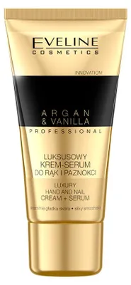 Produktbild von Eveline Cosmetics Argan&Vanilla – Handcreme, feuchtigkeitsspendend, beruhigend