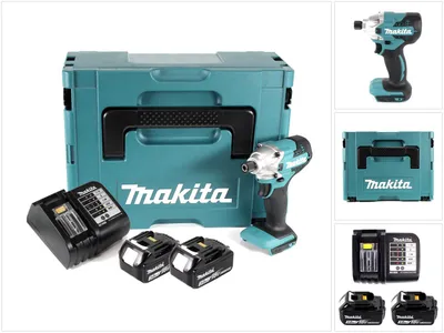 Image de Makita DTD 156 SF1J Clé à choc sans fil 18V 155Nm + 2x batterie 3,0Ah + chargeur + Makpac