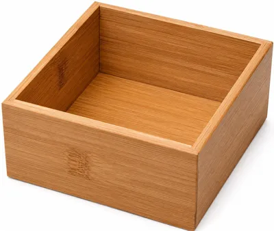 Bambus-Bestekbak, Organizer, 18x18x5 cm, nachhaltig