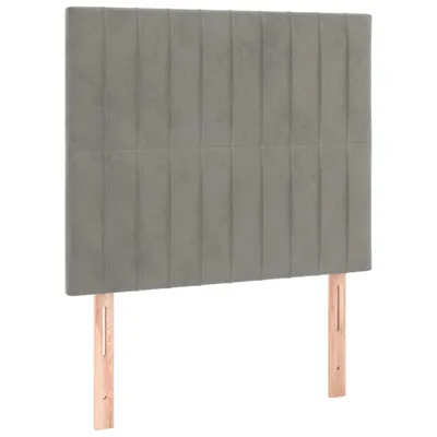 Immagine prodotto di Testiera Grigio Chiaro 100x5x118/128 cm Velluto