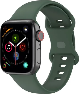Produktbild von Bizon Strap Watch Silicone Apple Watch 44/45/46/49 mm dunkelgrün