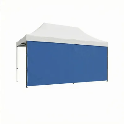 Produktbild von Seitenteil 450x200H cm für Gartenpavillon blau