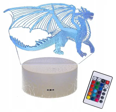 Image de Lampe moXomi Dragon 3D LED USB Lampe de Chevet