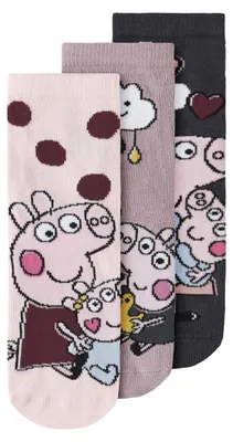 Zdjęcie produktu dla NAME IT Nmfamusa Peppa - zestaw 3 par skarpet