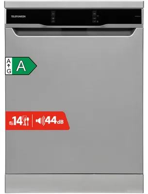 Produktbild von Telefunken Geschirrspüler 60 cm | Spülmaschine freistehend | 14 Maßgedecke | 9 Programme | Unterbaufähig | GFS6014AI