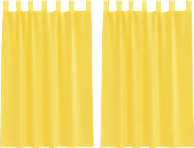 Immagine prodotto di vidaXL Tende in voile con passanti 2 pz. Giallo 140x175 cm