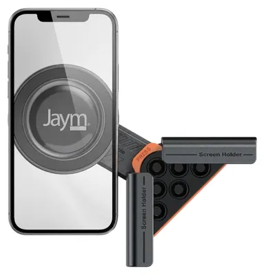 Produktbild von Jaym, Magnetische Autohalterung für Smartphone auf Armaturenbrett-Display, Schwarz