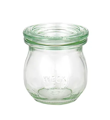 Produktbild von Weck Einmachgläser Tulpenglas 75 ml mit Deckel Klammer Gummi 12 Vorratsgläser