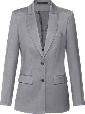 Produktbild von Greiff Modern WITH 37.5® Damen Langblazer Regular-Fit Hellgrau 32