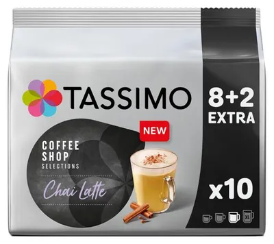 Obrázek produktu pro Kapsle Tassimo Chai Latte (kompatibilní s kapslovými kávovary Bosch Tassimo), 10 ks.