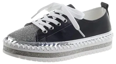 Immagine prodotto di Scarpe da ginnastica alla moda per donna, decorate con strass: casual ed eleganti