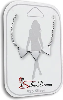Image de SilberDream Chaîne de cheville 25cm Bijoux pour femmes 925 argent sterling Triangles SDF5205J