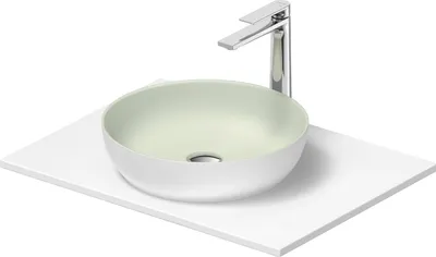 Image de Set de lavabos Duravit Sivida rond avec console 680x500x123mm, 268012FG00
