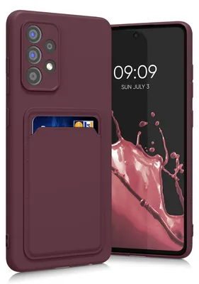 Produktbild von kwmobile Handyhülle für Samsung Galaxy A52 / A52 5G / A52s 5G Hülle mit Kartenfach - TPU Case - Kabelloses Laden - Schutzhülle Cover in Tawny Red