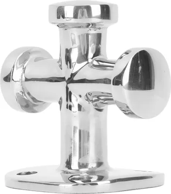 Produktbild von 63-mm-Bootsklampe, polierter Edelstahl 316, Einzelquerpoller für Yachten und Fischerboote