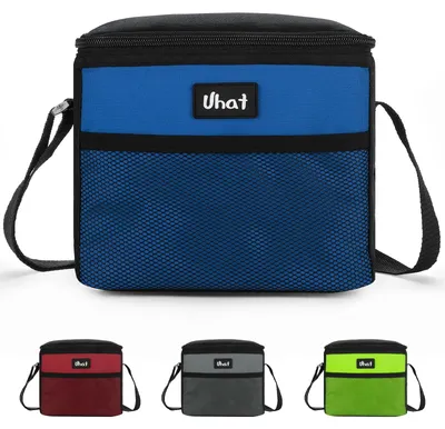 Kühle Lunchbox 5 l, Thermobeutel mit zwei Fächern, blau