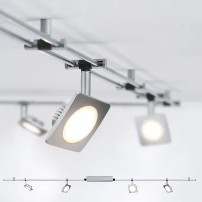 Produktbild von Paulmann DC Set QuadLED, Schienenlichtschranke, 4 Glühbirne(n), LED, 16 W, 2700 K, Chrom