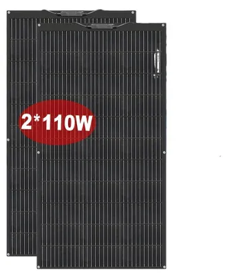 Produktbild von Solarpanel-Set - Solarpanel - Solarenergie - Solaranlage - 220W, flexibles Panel