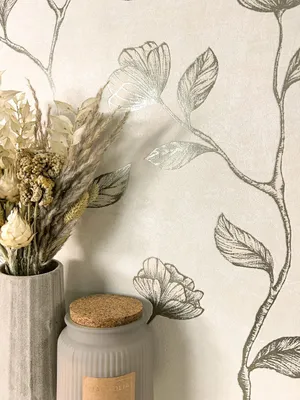 Produktbild von NEWROOM Tapete Koury Gold Beige Vliestapete - Floral Blumen Blätter  Germany