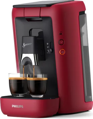 Immagine prodotto di Philips Senseo CSA260/91, caffettiera a cialde, 1,2 l, cialde, 1450 W, rosso