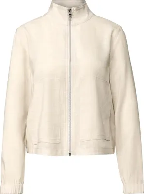 Produktbild von P_Zip Jacket Melange Dessin 26769 silkstone white Größe 42