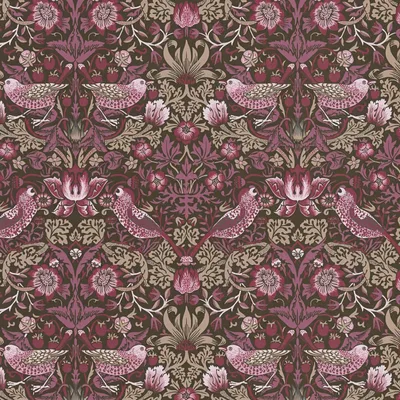 Produktbild von Profhome 390562-GU Vogel Tapete Floral matt lila braun beige rot-violett 5,33 m2