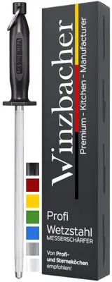 Productafbeelding van Professionele messenverscherper van gehard staal, 25 cm