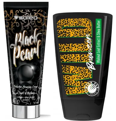 Productafbeelding van Soleo Black Pearl bruiningslotion 150 ml + Wild Tan Wild Bronzer bruiningslotion 125 ml Bruiningsset