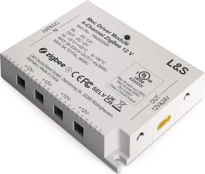 Produktbild von Funktionsmodul Mec Driver 4 Kanäle m.je 1 LED Ausgang 12V DC L.98,3mm L&S