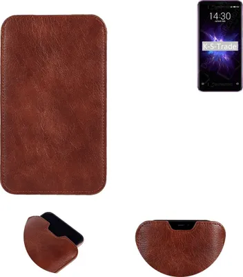 Produktbild von K-S-Trade Schutzhülle Handyhülle kompatibel mit Meizu Note 8 Handytasche Kunstleder Sleeve in braun