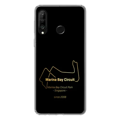 Produktbild von MuchoWow® Handyhülle Schutzhülle Hülle für Huawei P30 Lite Singapur - Formel 1 - Rennstrecke Silikon Softcase Handy Hülle - Handyhülle