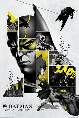 Obrázek produktu pro Batman - 80. výročí - plakát Plakát - velikost 61x91,5 cm