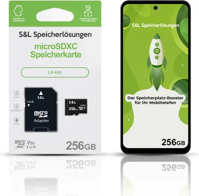 Produktbild von microSD Speicherkarte S&L für LG K42 - Speicherkapazität: 256 GB