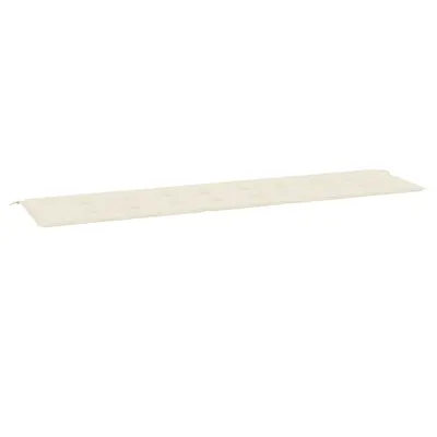 Image de vidaXL Coussin pour banc de jardin Crème 200x50x4 cm Tissu Oxford