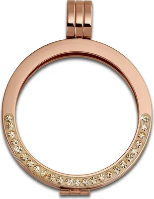 Produktbild von Amello Coins Schmuck Edelstahl Zirkonia weiß Kettenanhänger rose Damen ESC003E