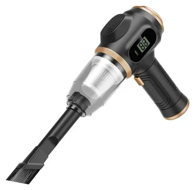 Produktbild von Auto-Staubsauger - 2-in-1 Handstaubsauger/Gebläse - Starke Saugkraft - Blas- und Saugfunktion - Basisversion - Batterie enthalten - - Schwarz