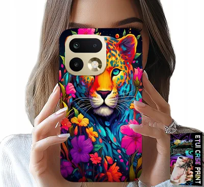 Produktbild von Etui Do Realme 16 Pro+ 5G - Kwieciste Wzory Tygrys Tygrysek + Folia