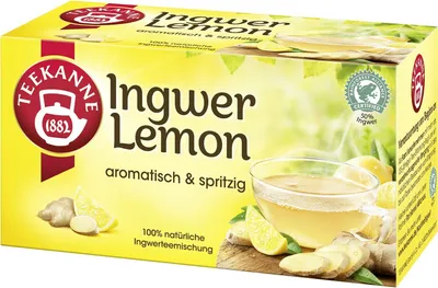 Image de Teekanne Gingembre Lemon Mélange de gingembre et de citron pétillant 35g