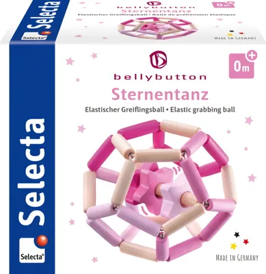 Produktbild von Selecta 64021 Sternentanz rosa, Greiflingsball, 11,5 cm