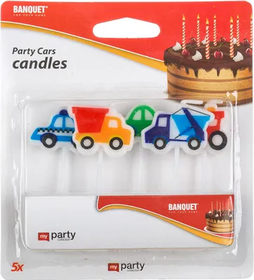 Obrázek produktu pro svíčka narozeninová CARS (5ks) MY PARTY